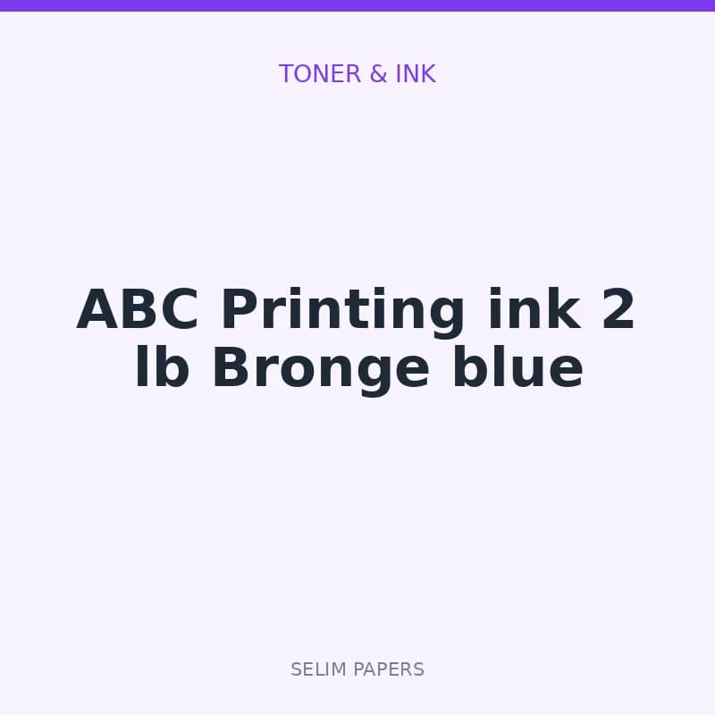 ABC Printing ink 2 lb Bronge blue