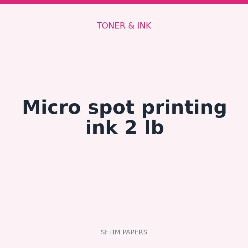 Micro spot printing ink 2 lb