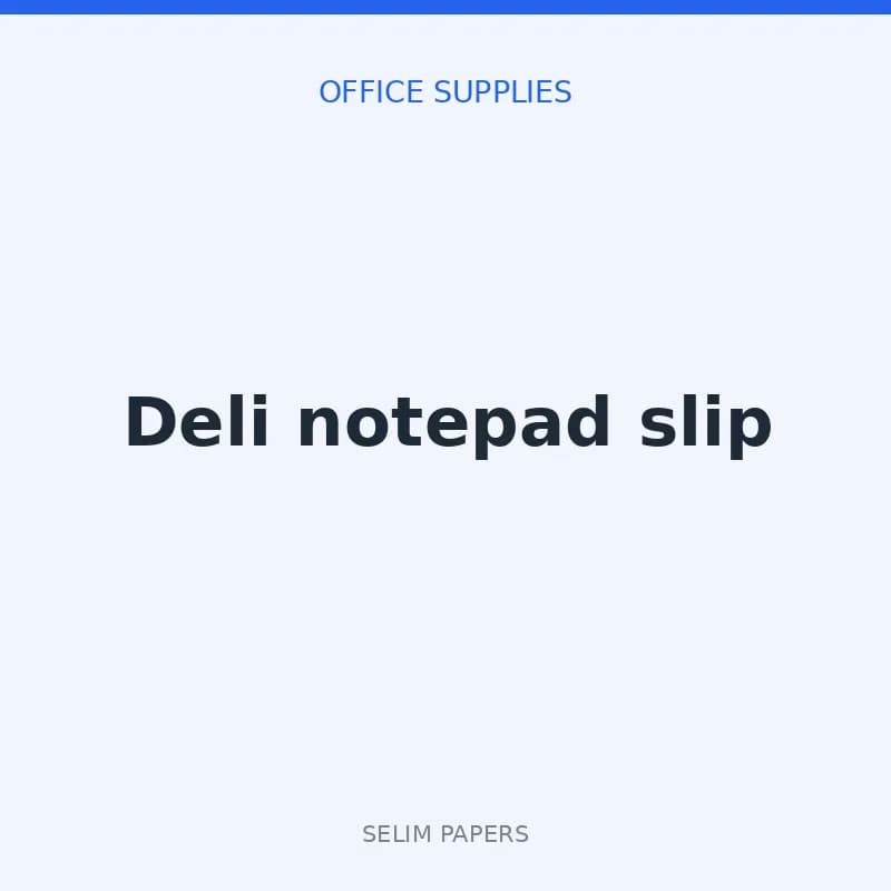 Deli notepad slip - Image 1