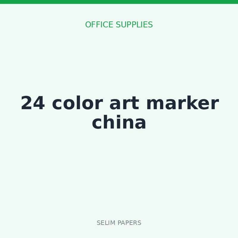 24 color art marker china - Image 1