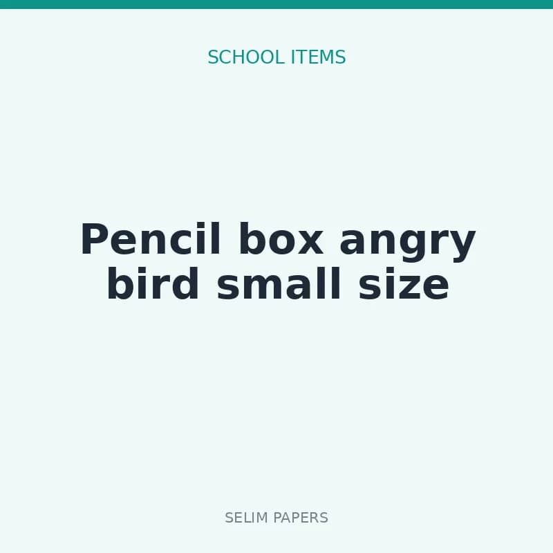 Pencil box angry bird small size - Image 1