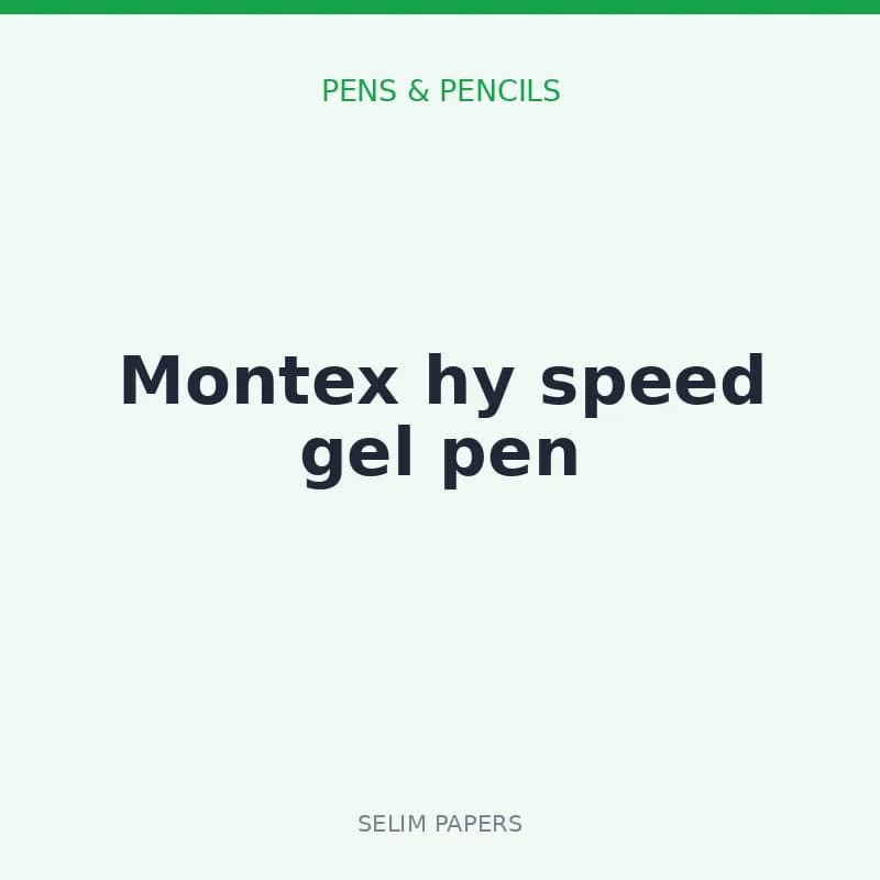 Montex hy speed gel pen - Image 1