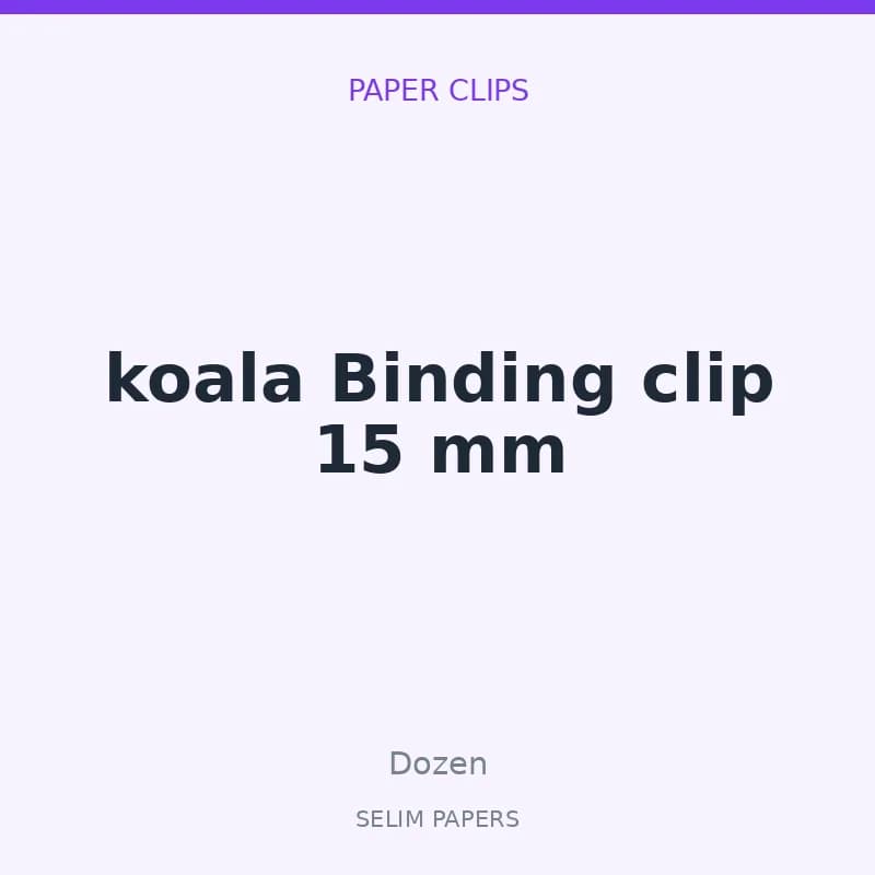 koala Binding clip 15 mm