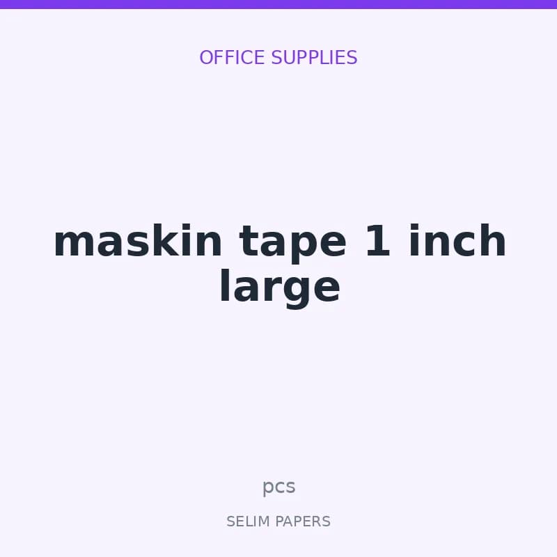 maskin tape 1 inch large - Image 1