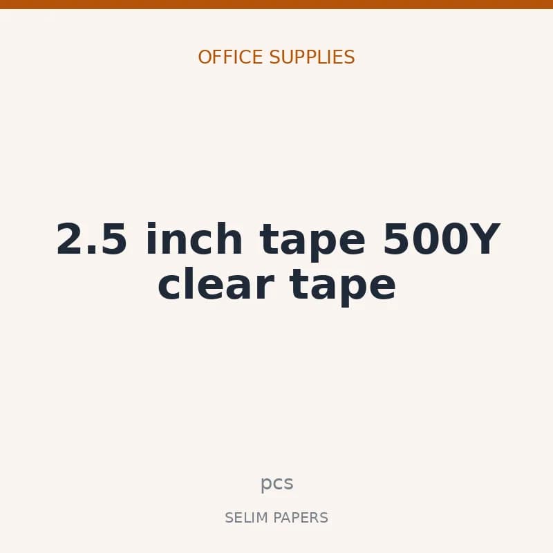2.5 inch tape 500Y clear tape - Image 1