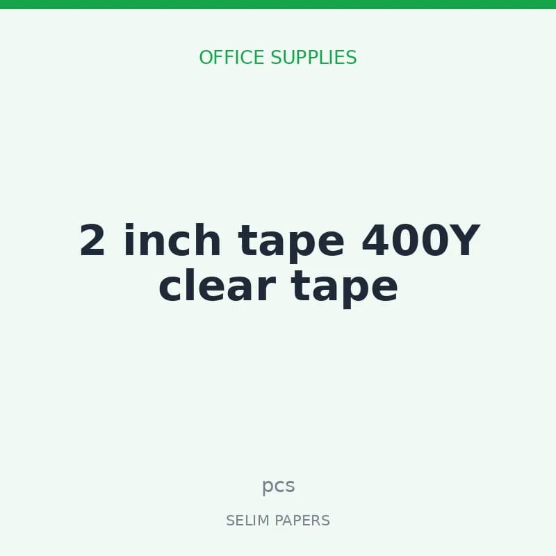 2 inch tape 400Y clear tape - Image 1