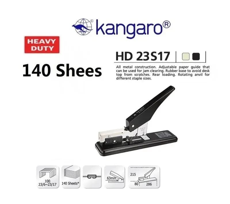 Kangaroo Stapler Machine Heavy Duty 23/17