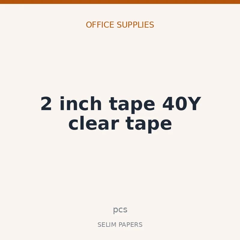 2 inch tape 40Y clear tape - Image 1