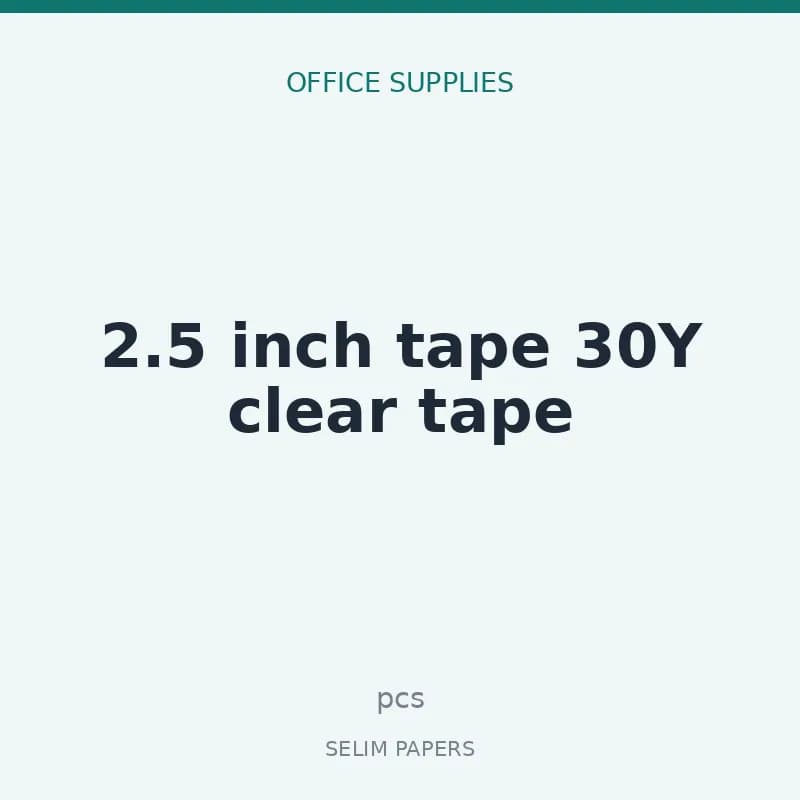 2.5 inch tape 30Y clear tape - Image 1