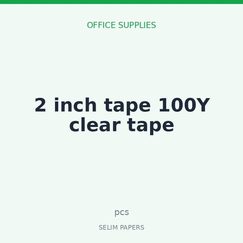 2 inch tape 100Y clear tape - Image 1