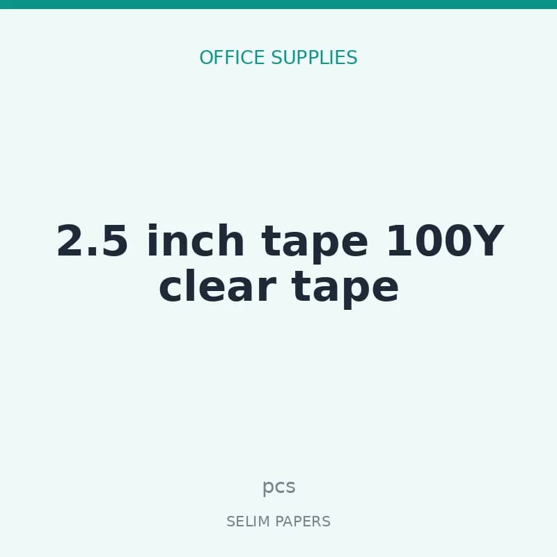 2.5 inch tape 100Y clear tape - Image 1