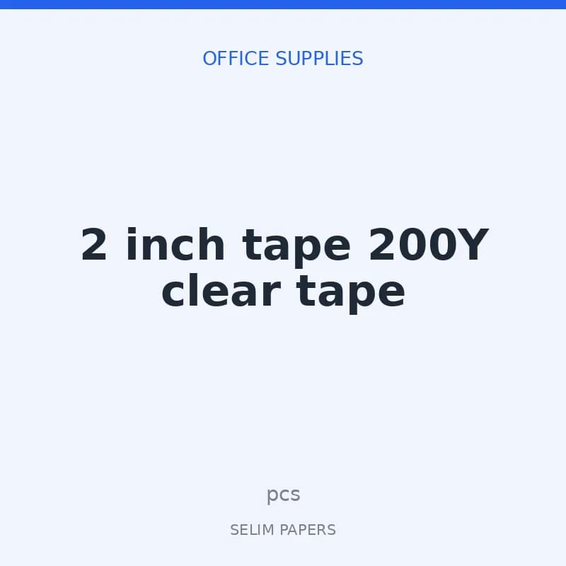2 inch tape 200Y clear tape