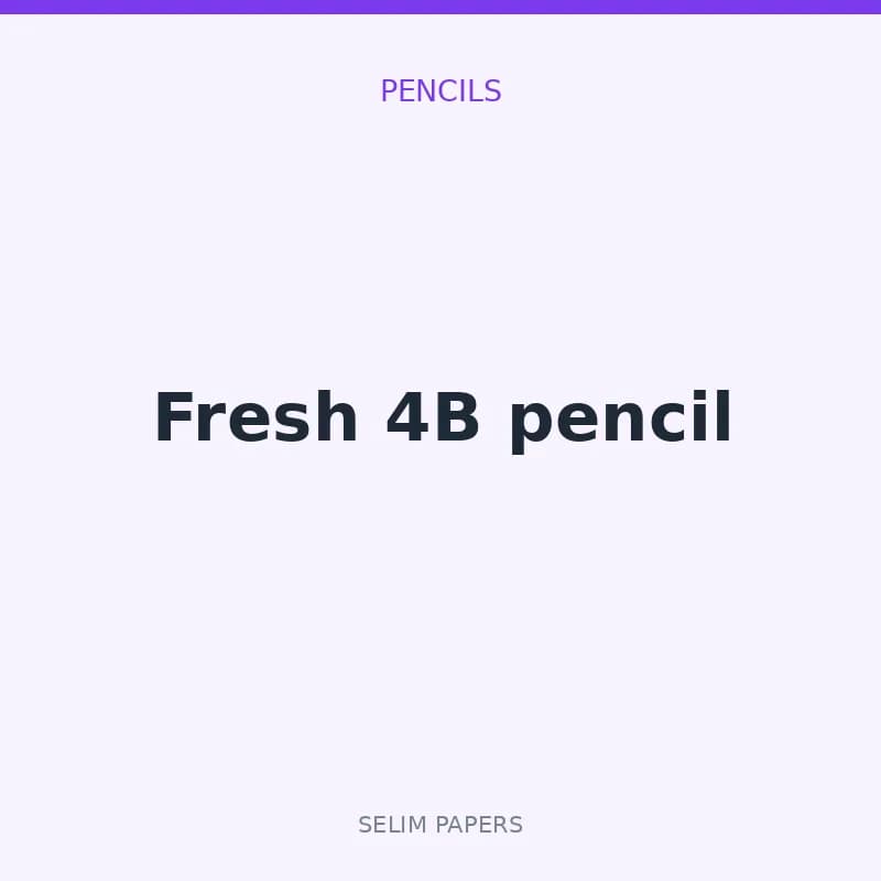 Fresh 4B pencil - Image 1