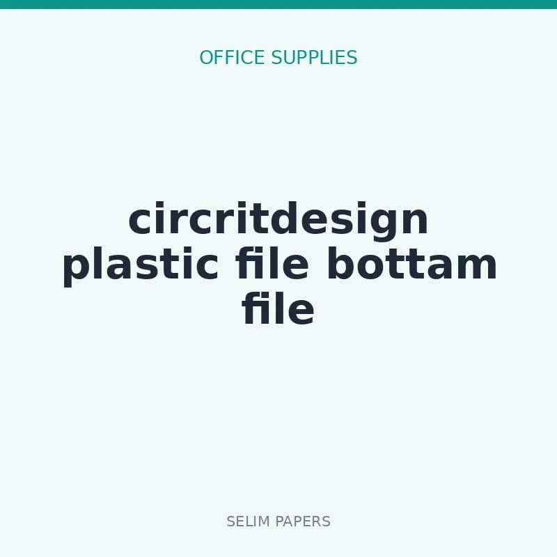 circritdesign plastic file bottam file - Image 1