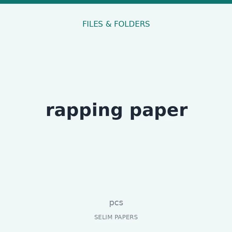 rapping paper