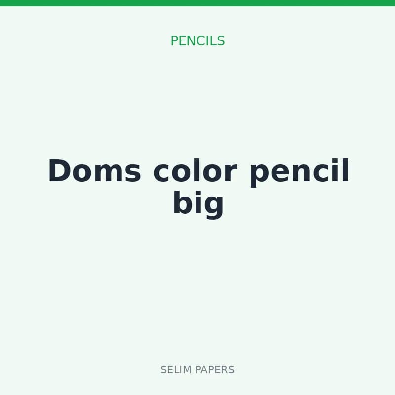 Doms color pencil big