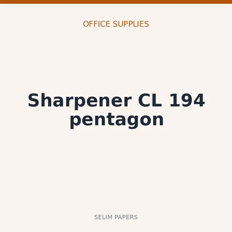 Sharpener CL 194 pentagon - Image 1