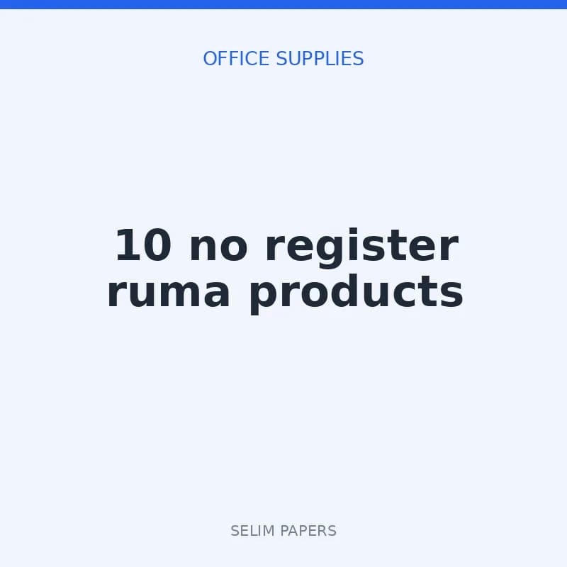 10 no register ruma products - Image 1