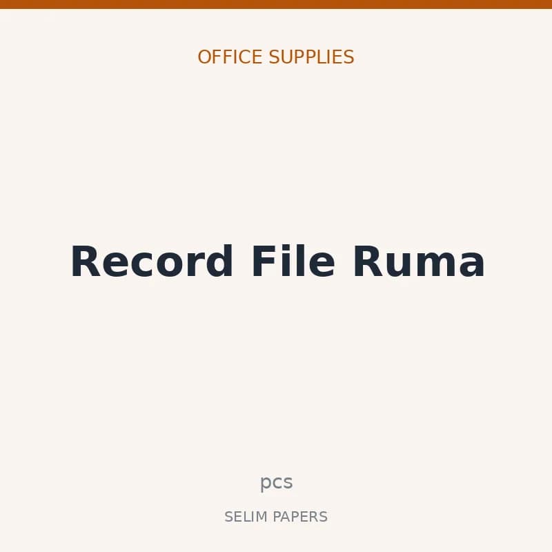 Record File Ruma - Image 1