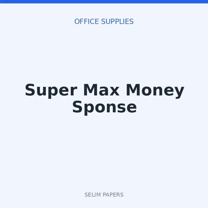 Super Max Money Sponse - Image 1
