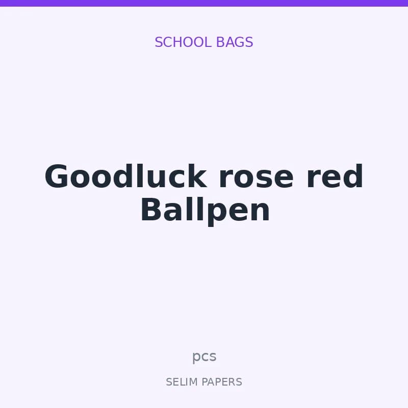 Goodluck rose red Ballpen