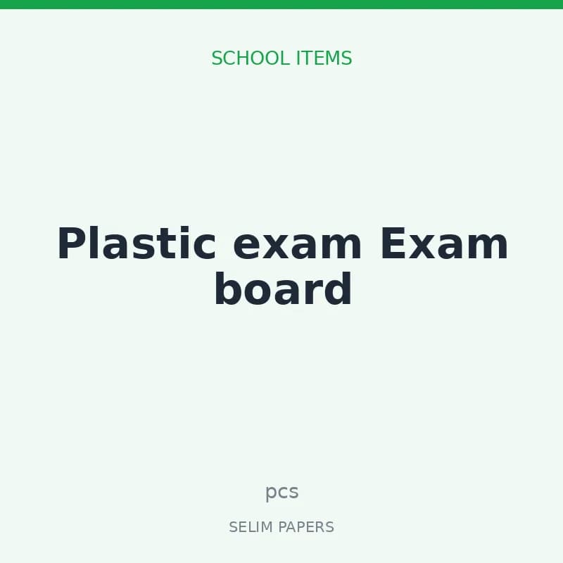 Plastic exam Exam board