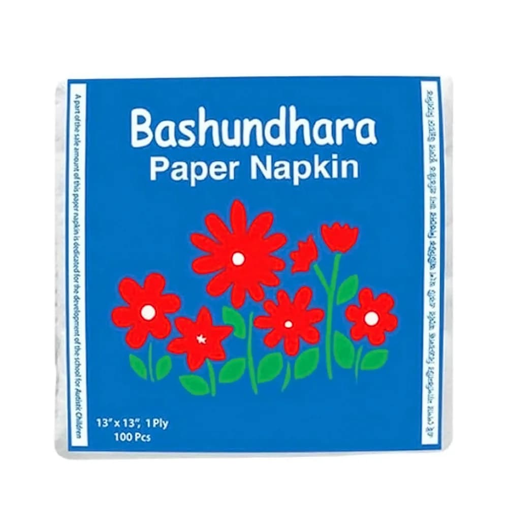 BASHUNDHARA TISSUE NAPKIN 100 PCS 1ply - Image 1