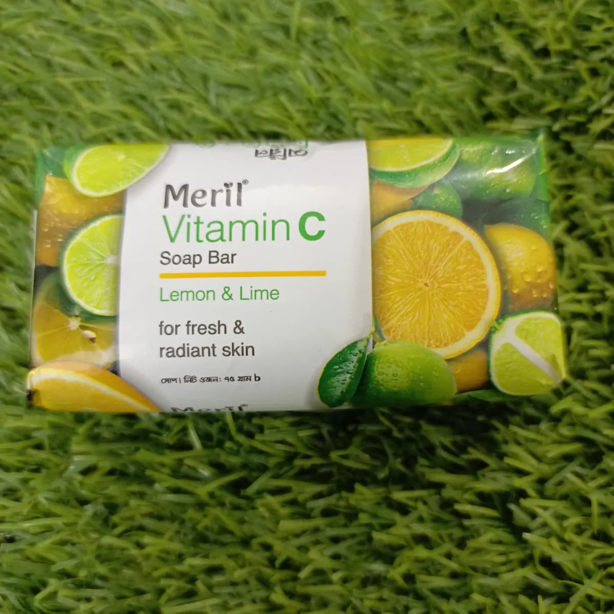 Meril vitamin c soap bar 75g lemon and lime - Image 1