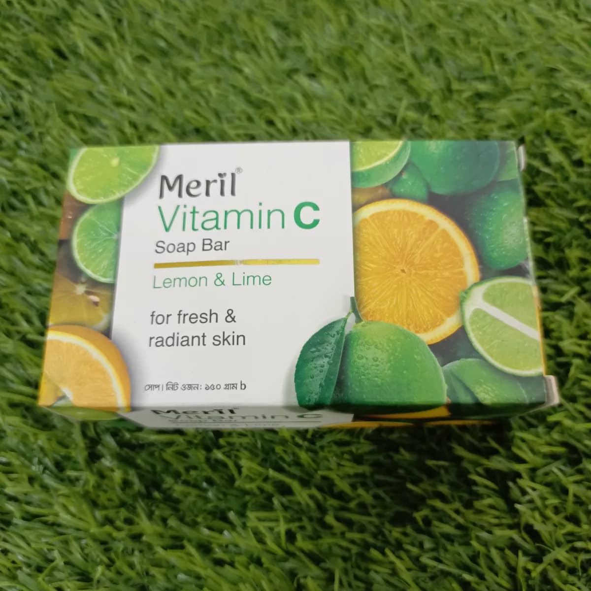 Meril vitamin c soap bar 150g lemon and lime - Image 1
