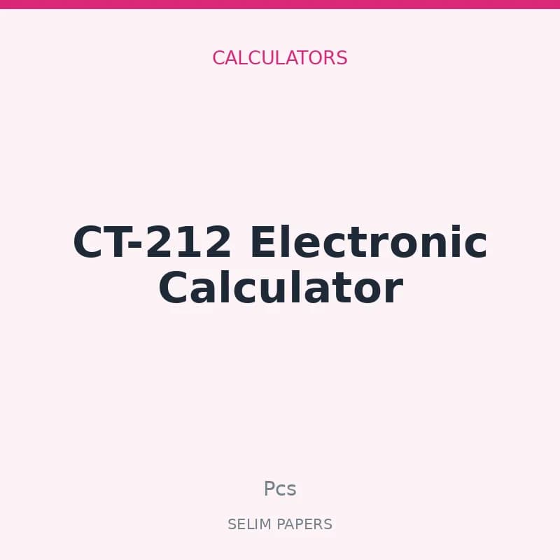 CT-212 Electronic Calculator - Image 1