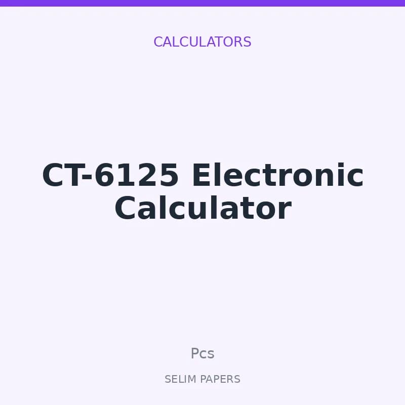 CT-6125 Electronic Calculator - Image 1