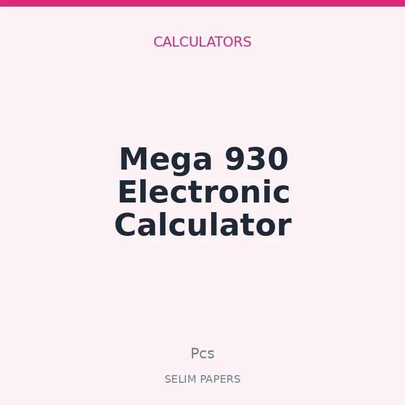 Mega 930 Electronic Calculator - Image 1