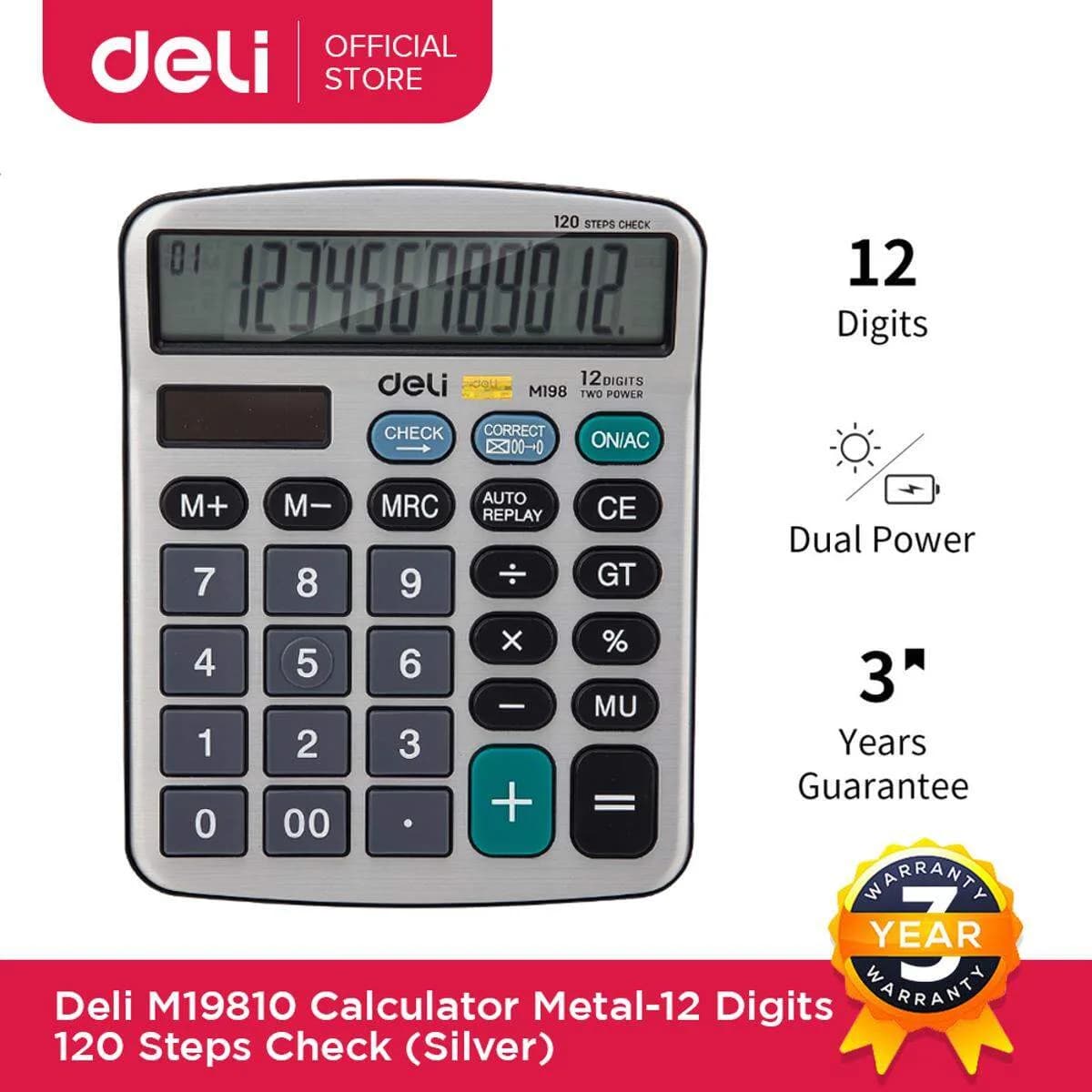 Deli 9810 Electronic Calculator - Image 1
