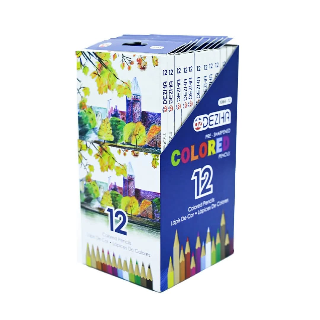 Dezha 12 color half pencil - Image 1