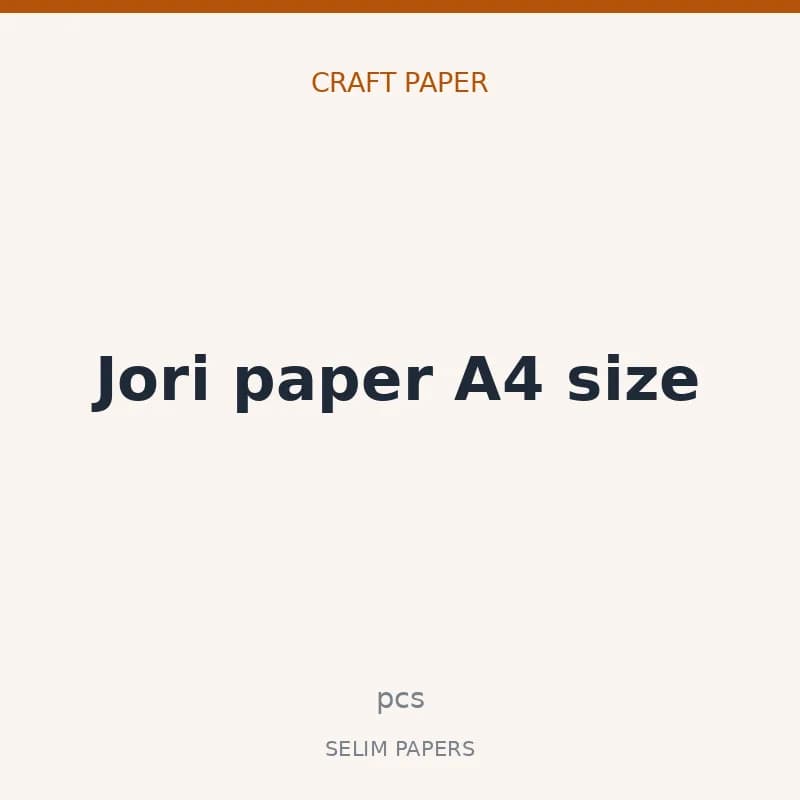 Jori paper A4 size - Image 1