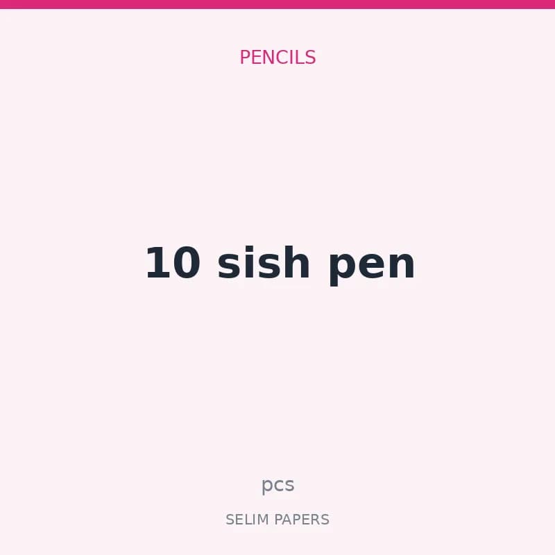 10 sish pen - Image 1