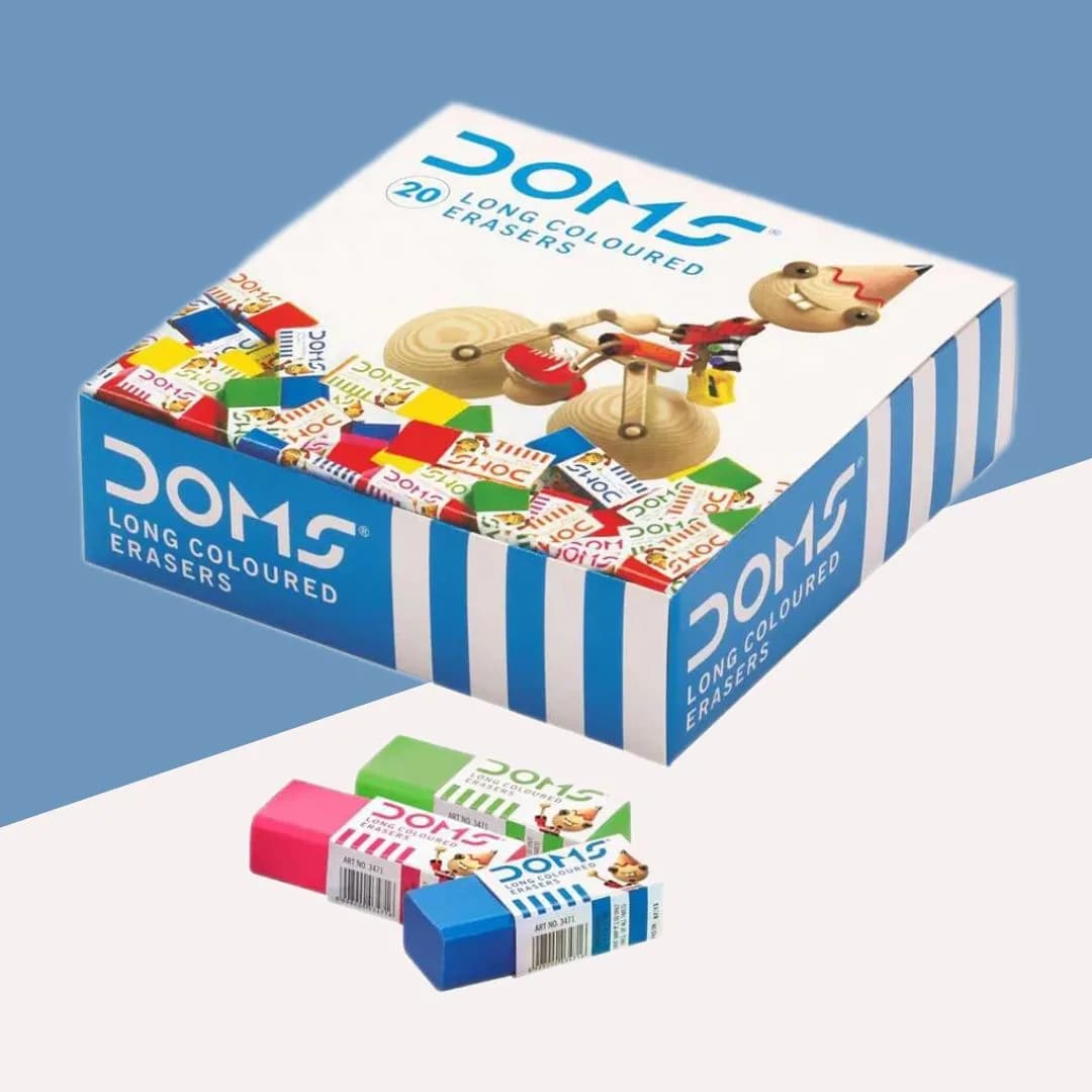 doms color eraser 20  pcs big - Image 1
