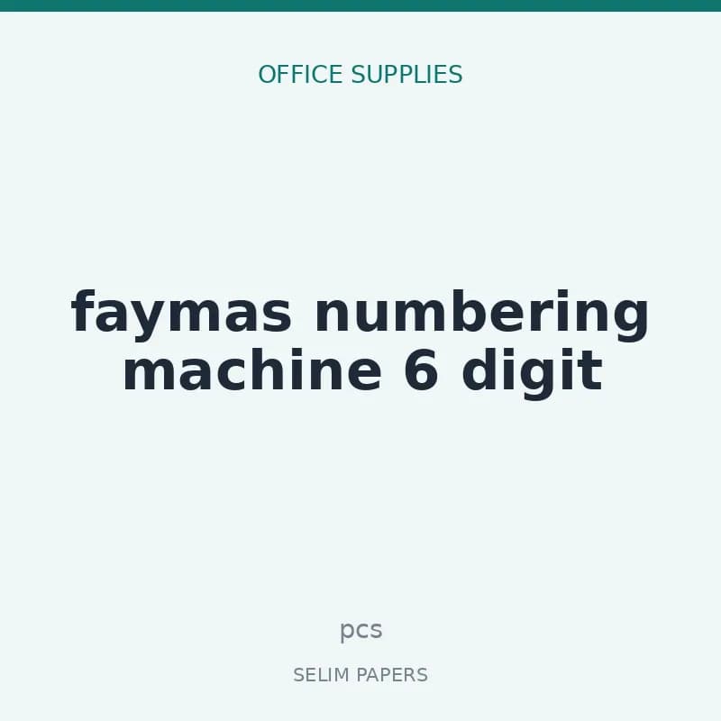 faymas numbering machine 6 digit - Image 1