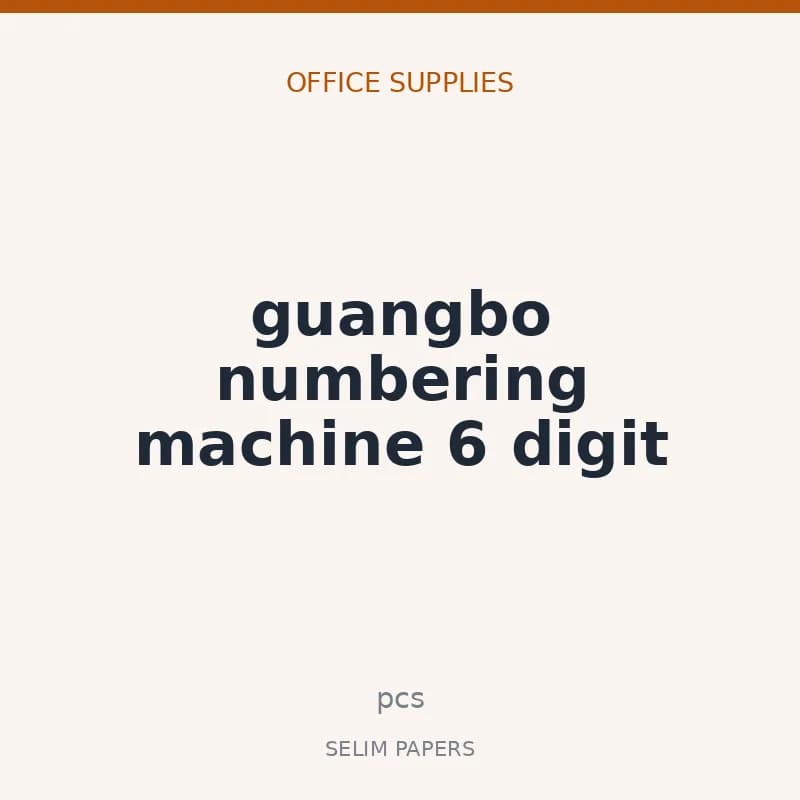 guangbo numbering machine 6 digit - Image 1
