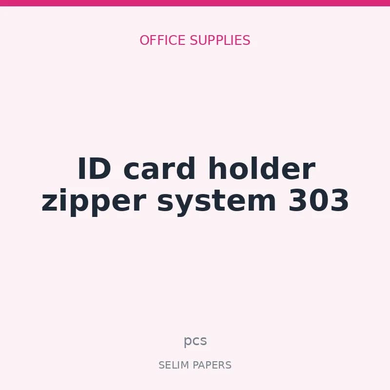 ID card holder zipper system 303 - Image 1