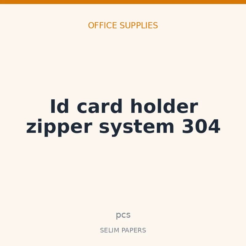 Id card holder zipper system 304 - Image 1