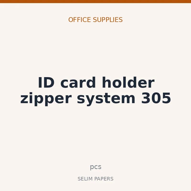 ID card holder zipper system 305 - Image 1