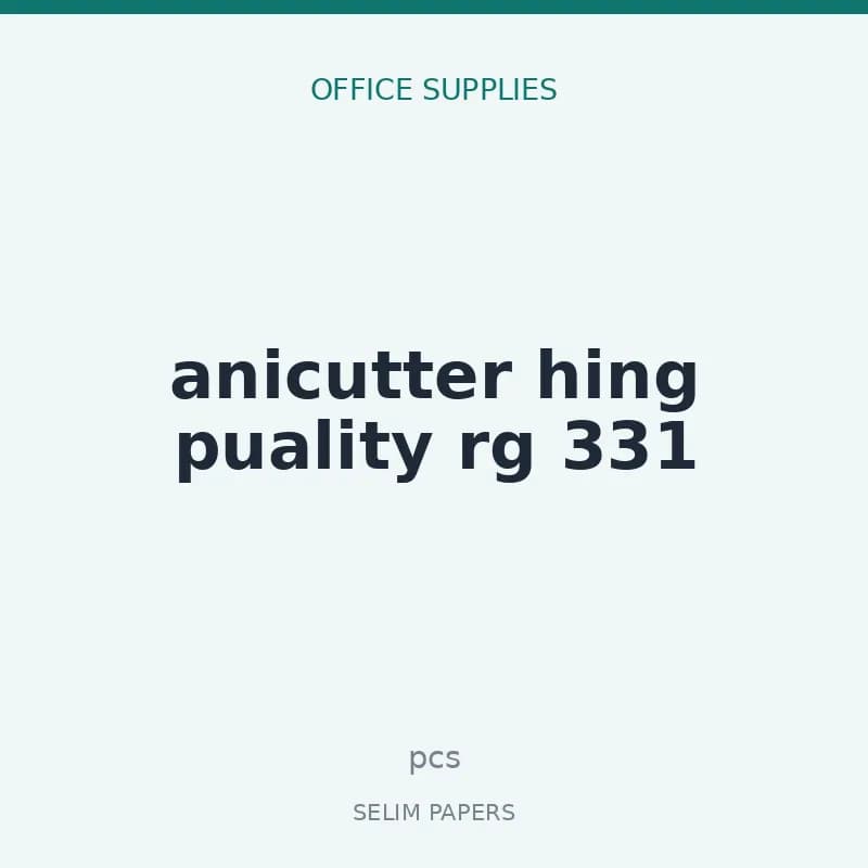 anicutter hing puality rg 331 - Image 1