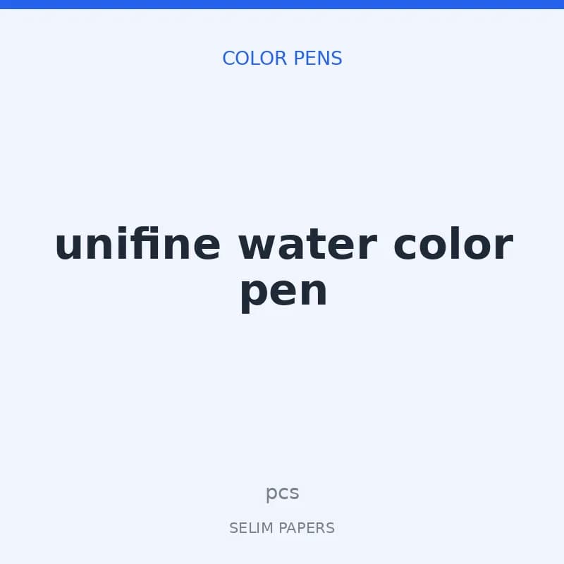 unifine water color pen