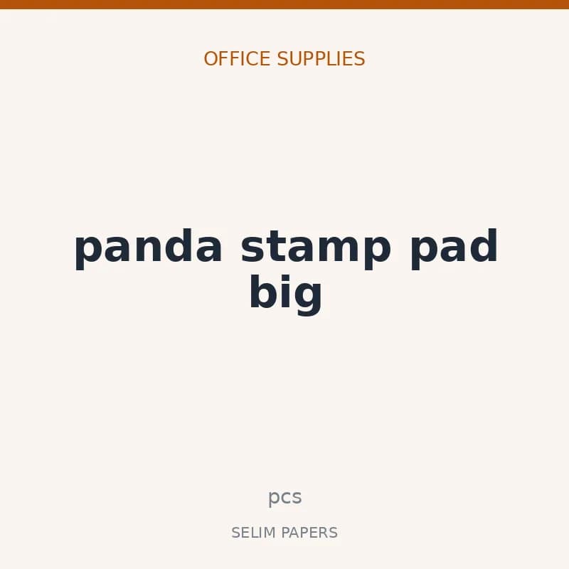 panda stamp pad big - Image 1