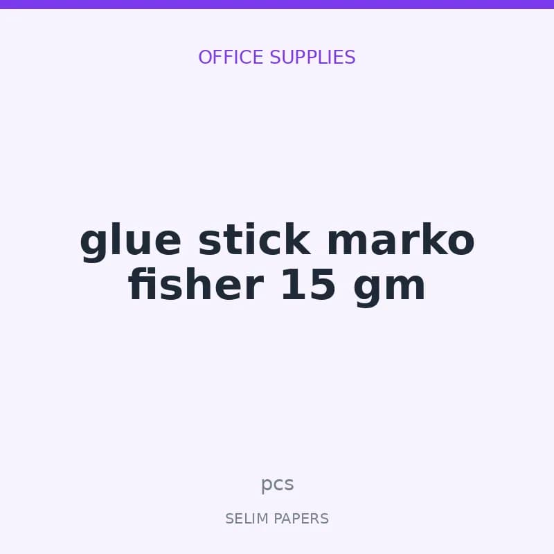 glue stick marko fisher 15 gm - Image 1