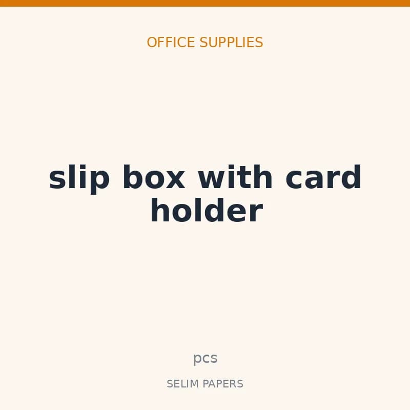 slip box with card holder - Image 1