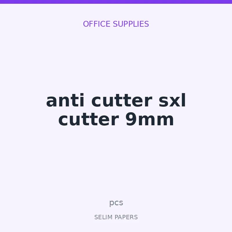 anti cutter sxl cutter 9mm - Image 1