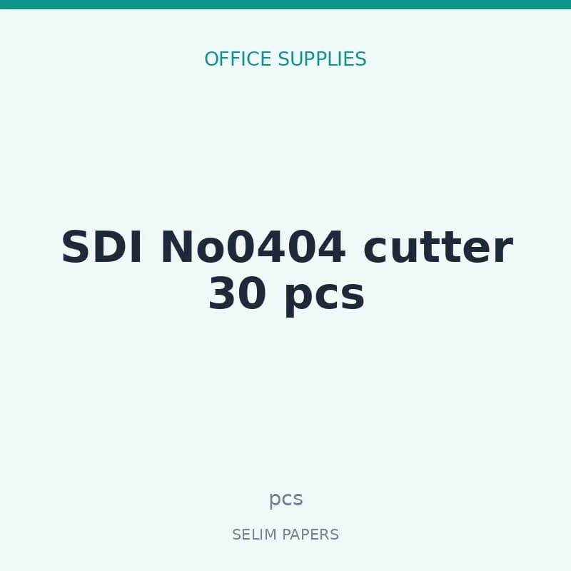 SDI No0404 cutter 30 pcs - Image 1