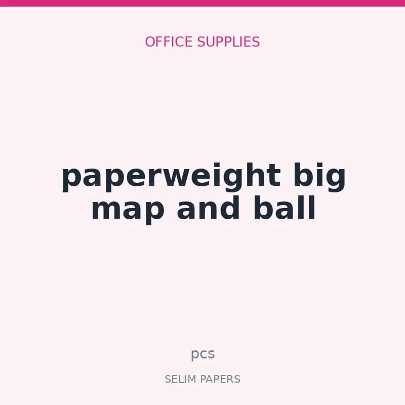 paperweight big map and ball - Image 1